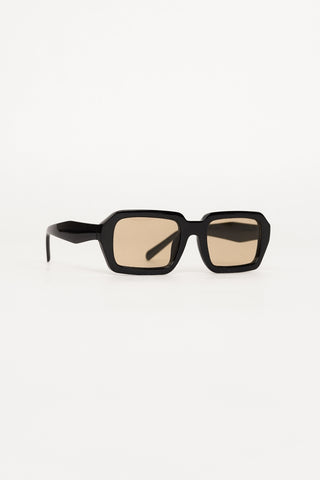 Sunglasses rectangular wide black - Sora
