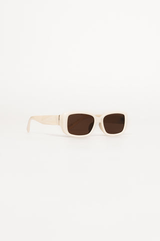 Sunglasses rectangular retro beige - Ylva