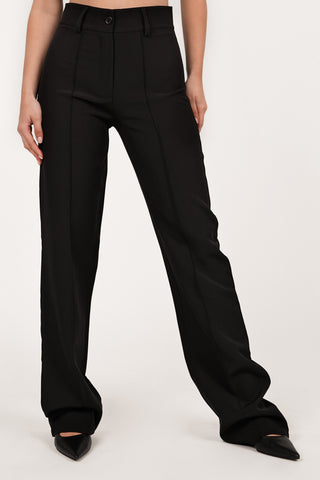 Schwarze Damenhose mit weitem Schnitt - Rachel
