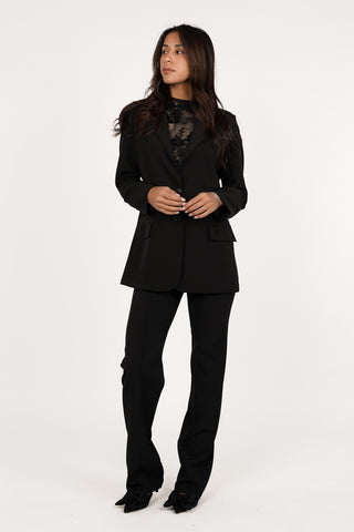 Schwarze Damenhose mit weitem Schnitt - Rachel
