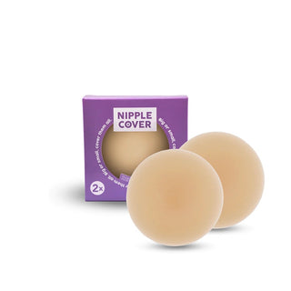 Nipple covers reusable beige