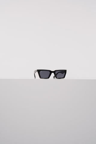 Quadratische schwarze Cat-Eye-Sonnenbrille