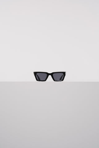 Quadratische schwarze Cat-Eye-Sonnenbrille